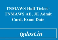 TNMAWS Hall Ticket