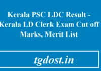 Kerala PSC LDC Result