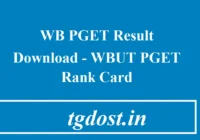 WB PGET Result