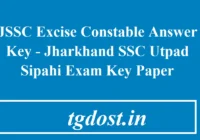 JSSC Excise Constable Answer Key