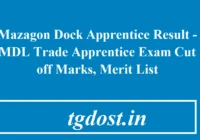 Mazagon Dock Apprentice Result