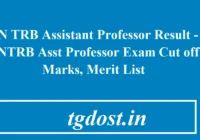 TN TRB Assistant Professor Result