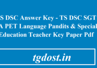 TS DSC Answer Key