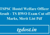 TSPSC Hostel Welfare Officer Result